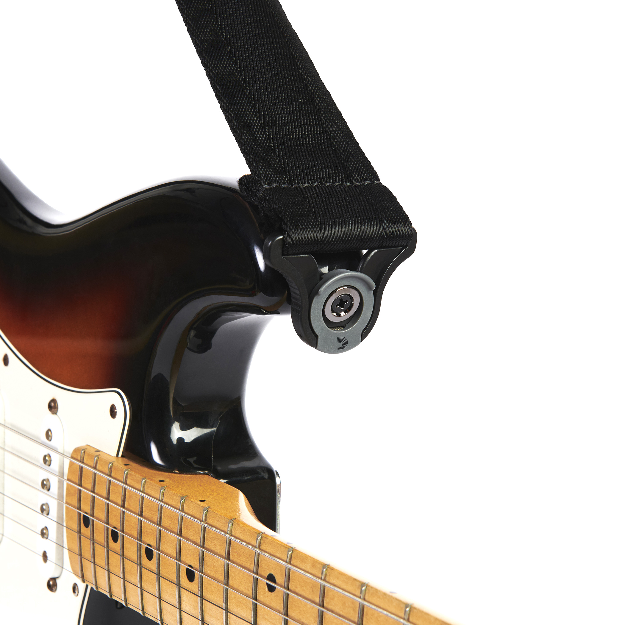 D Addario Auto Lock Guitar Strap Black