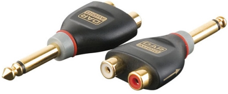 DAP Adapter XGA41 Kl. 6,3 mono / 2 x Chinch f, 2x10 kOhm XCALIBER DAP Adapter XGA41 Kl. 6,3 mono / 2 x Chinch f, 2x10 kOhm XCALIBER