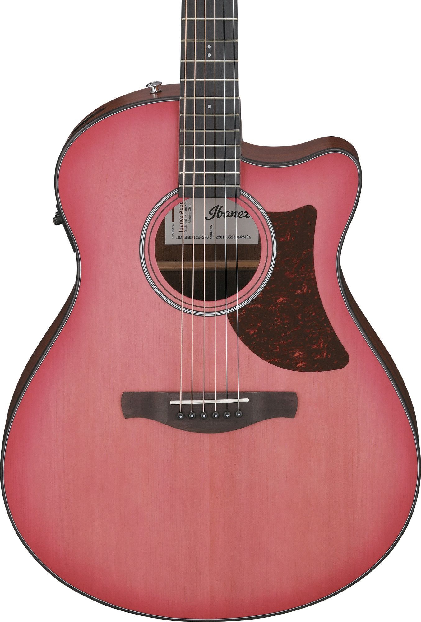 Ibanez AAM50CE-CRO Advanced Acoustic Coral Red Burst – Bild 4