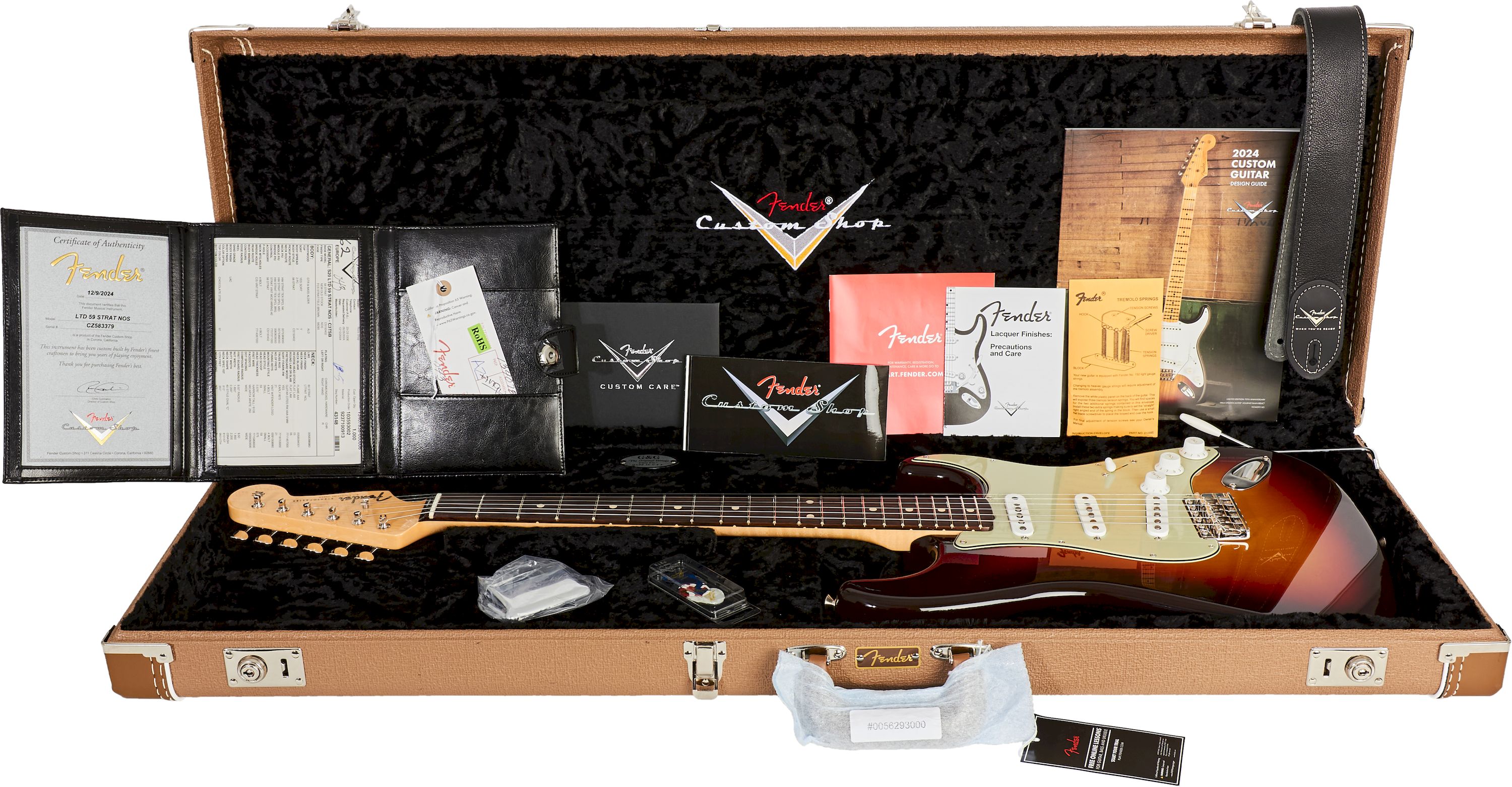 Fender Custom Shop 1959 Stratocaster NOS Chocolate 3-Tone Sunburst Limited Edition