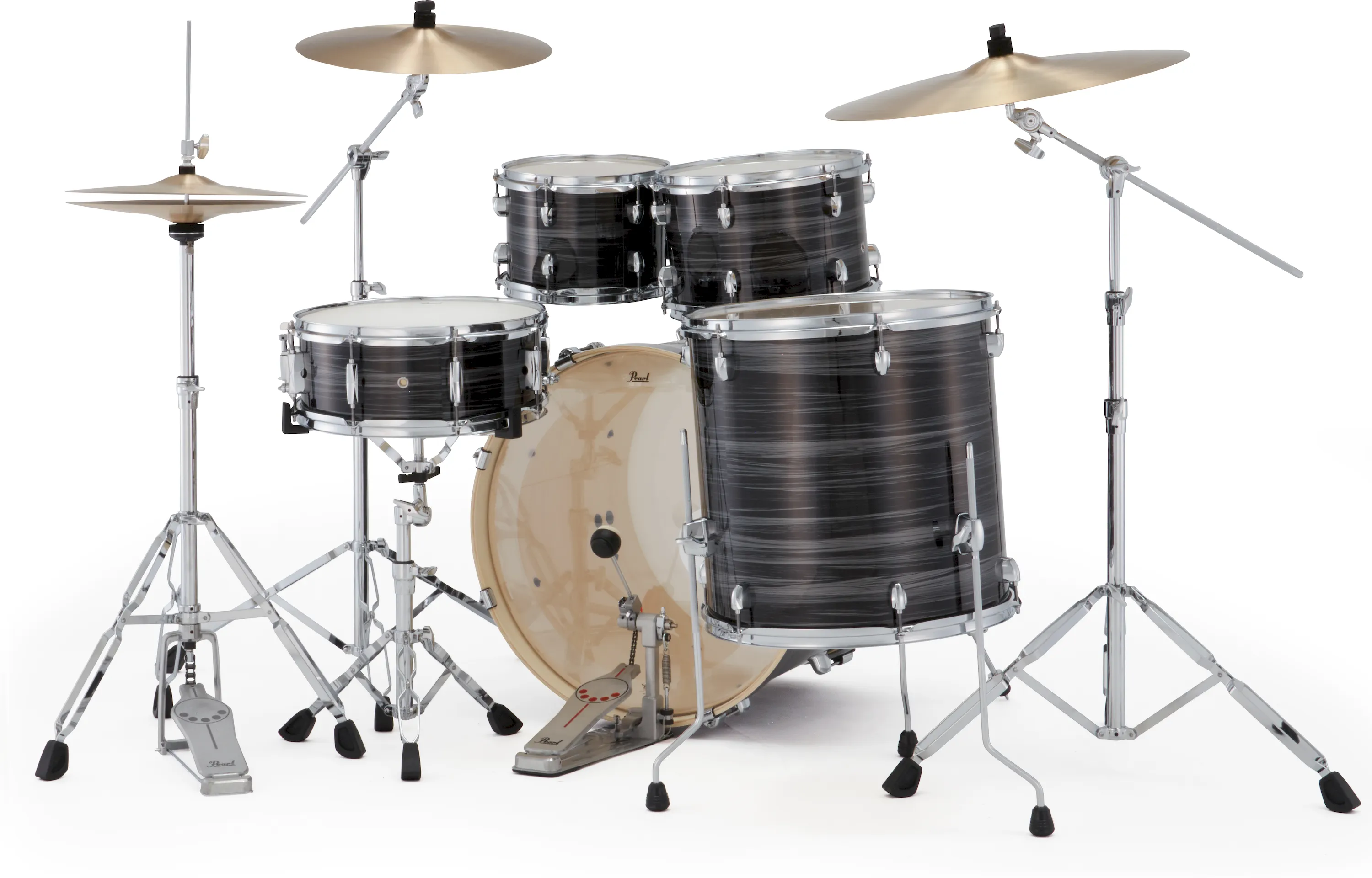 Pearl EXX725SNBR/C778 Export Drumset Graphite Silver Twist/Sabian PX – Bild 2
