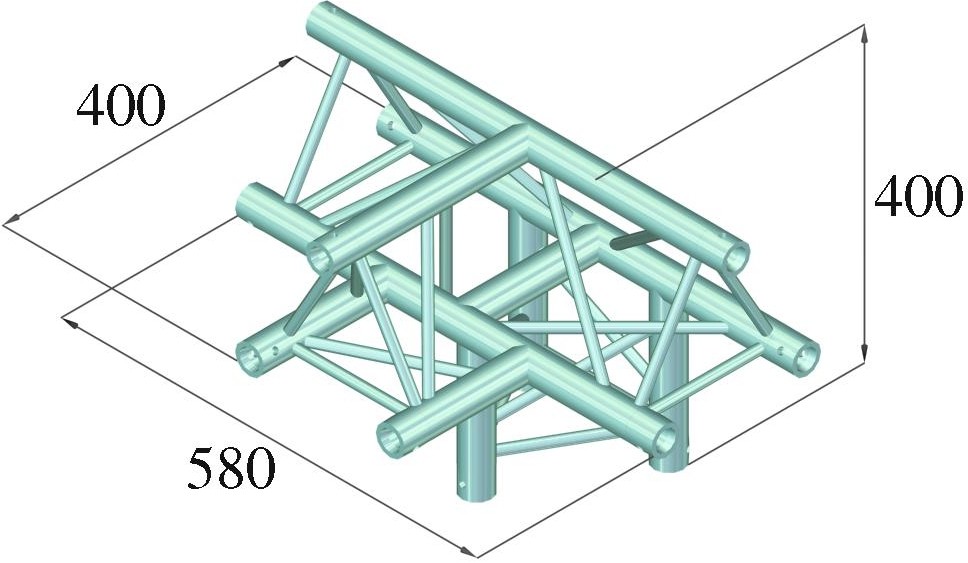 Alutruss DECOLOCK DQ3-PAT43 4-Weg T-Stück /\ – Bild 2