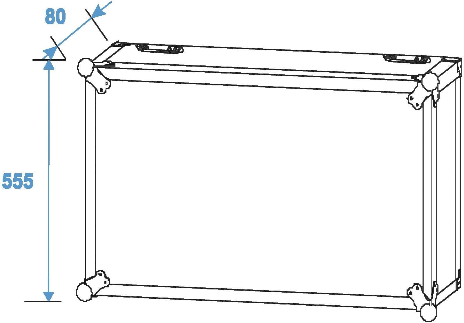 ROADINGER Rack Profi 12HE 45cm mit Rollen – Bild 4