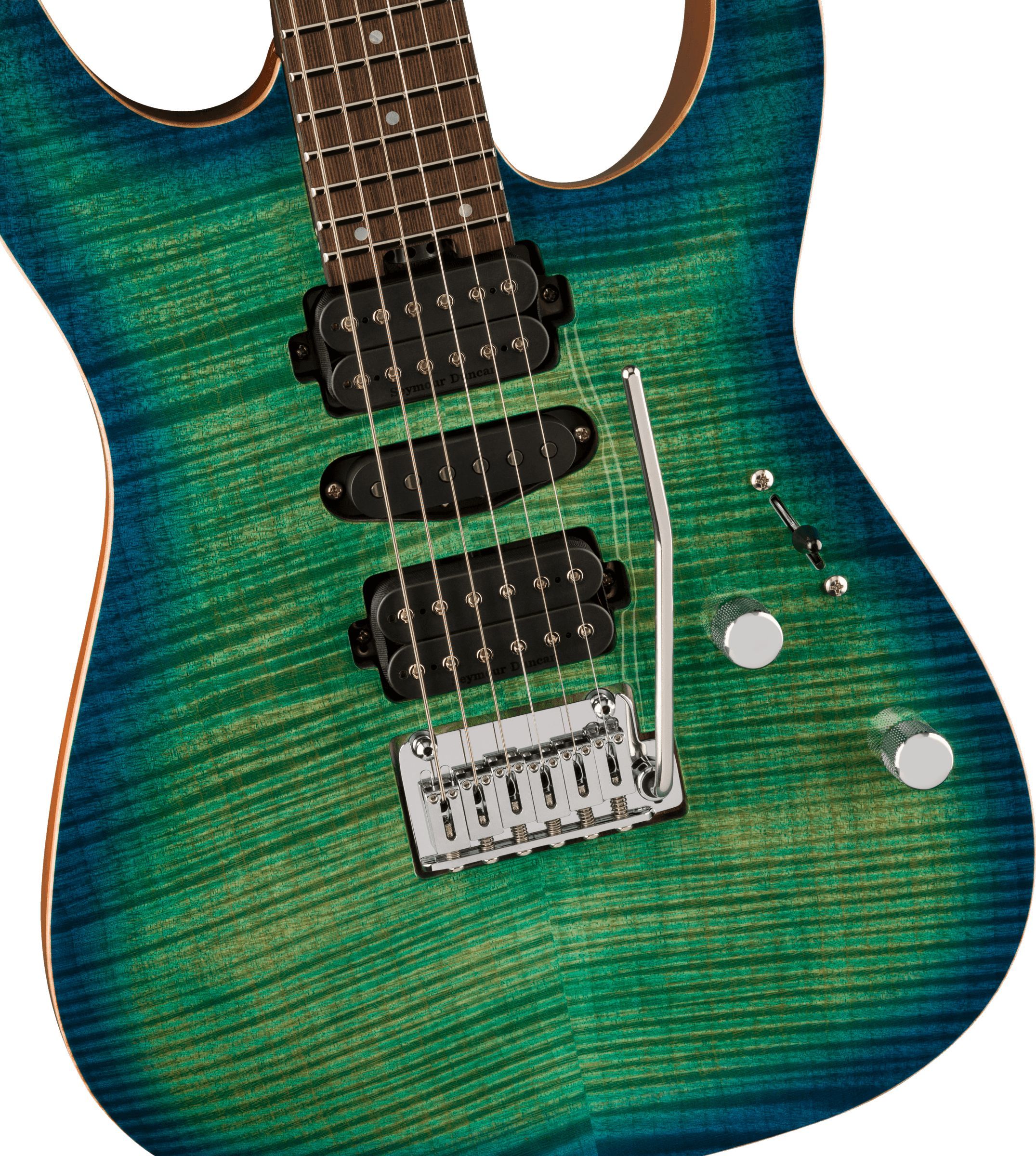 Charvel MJ DK24 HSH Carribean Burst