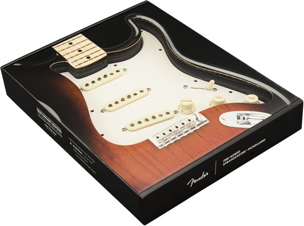 Fender Pre-Wired Strat Pickguard Tex-Mex Pickups Parchment PG 11-Hole – Bild 3