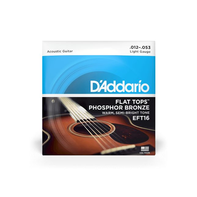 D Addario EFT 16 Phosphor Pronze Flat Tops