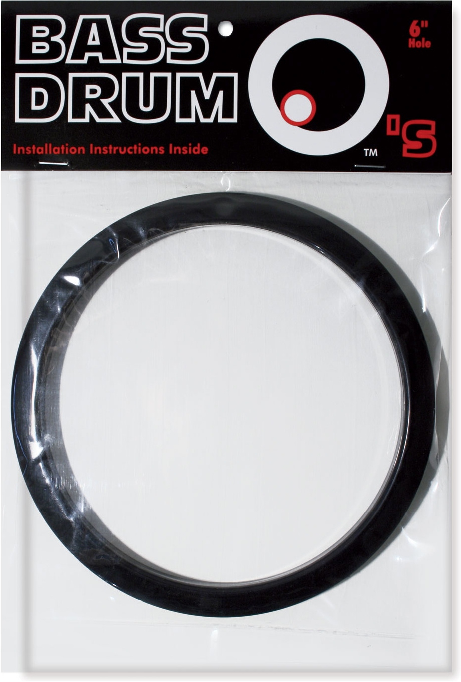 Bass Drum O's HBL6 Black Drum O's 6