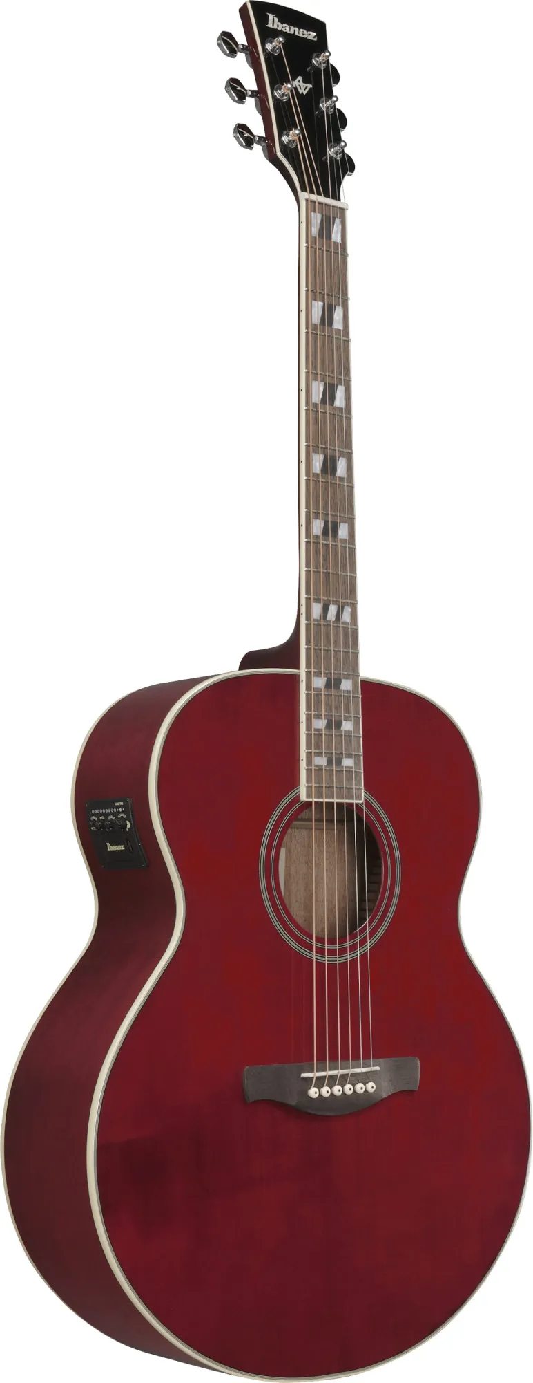 Ibanez AJ70M1E-WR Wine Red – Bild 3