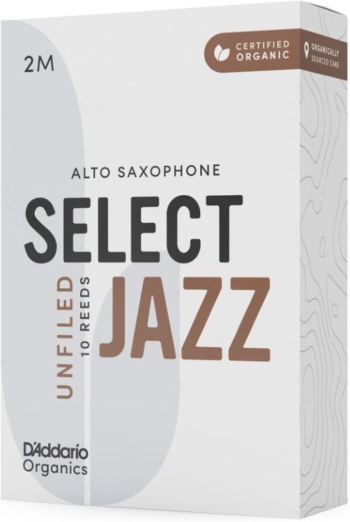 DAddario Woodwinds Organic Sel. Jazz Unfiled ALT 2M
