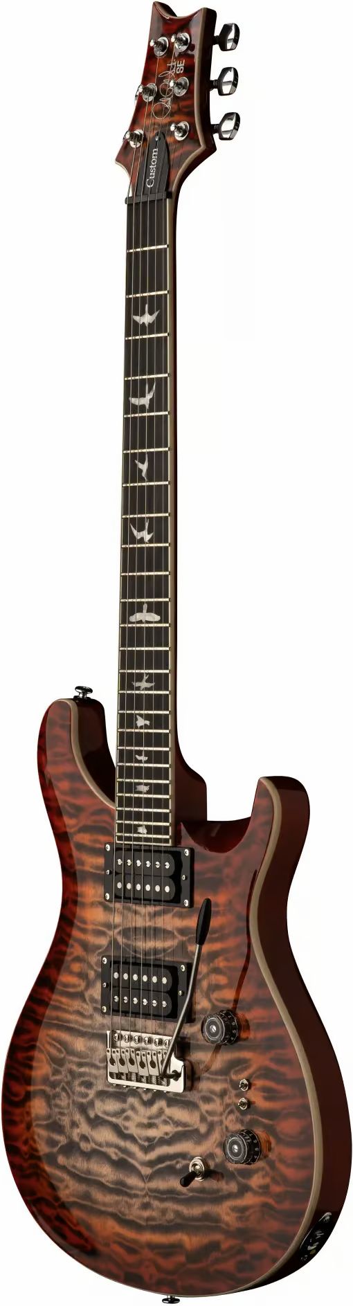 PRS SE Custom 24-08 Quilt Charcoal Cherry Burst – Bild 3