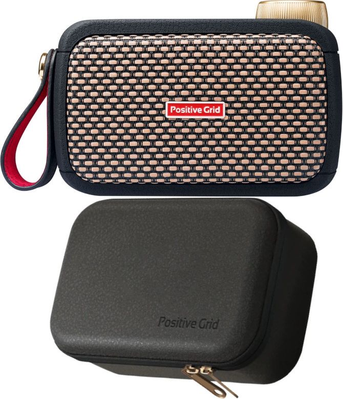 Positive Grid Spark Go BK Case Bundle