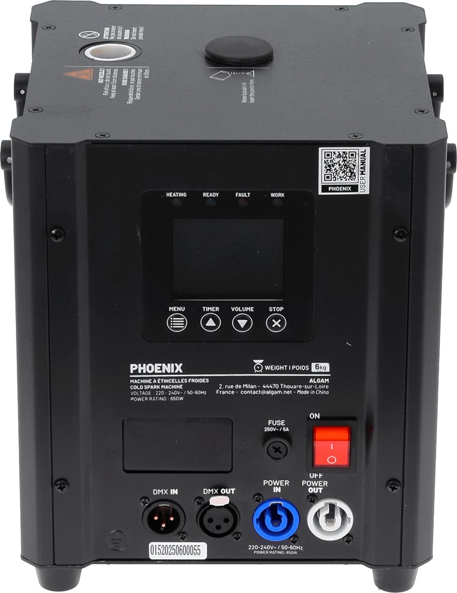 Algam Lighting Phoenix Spark Maschine – Bild 3