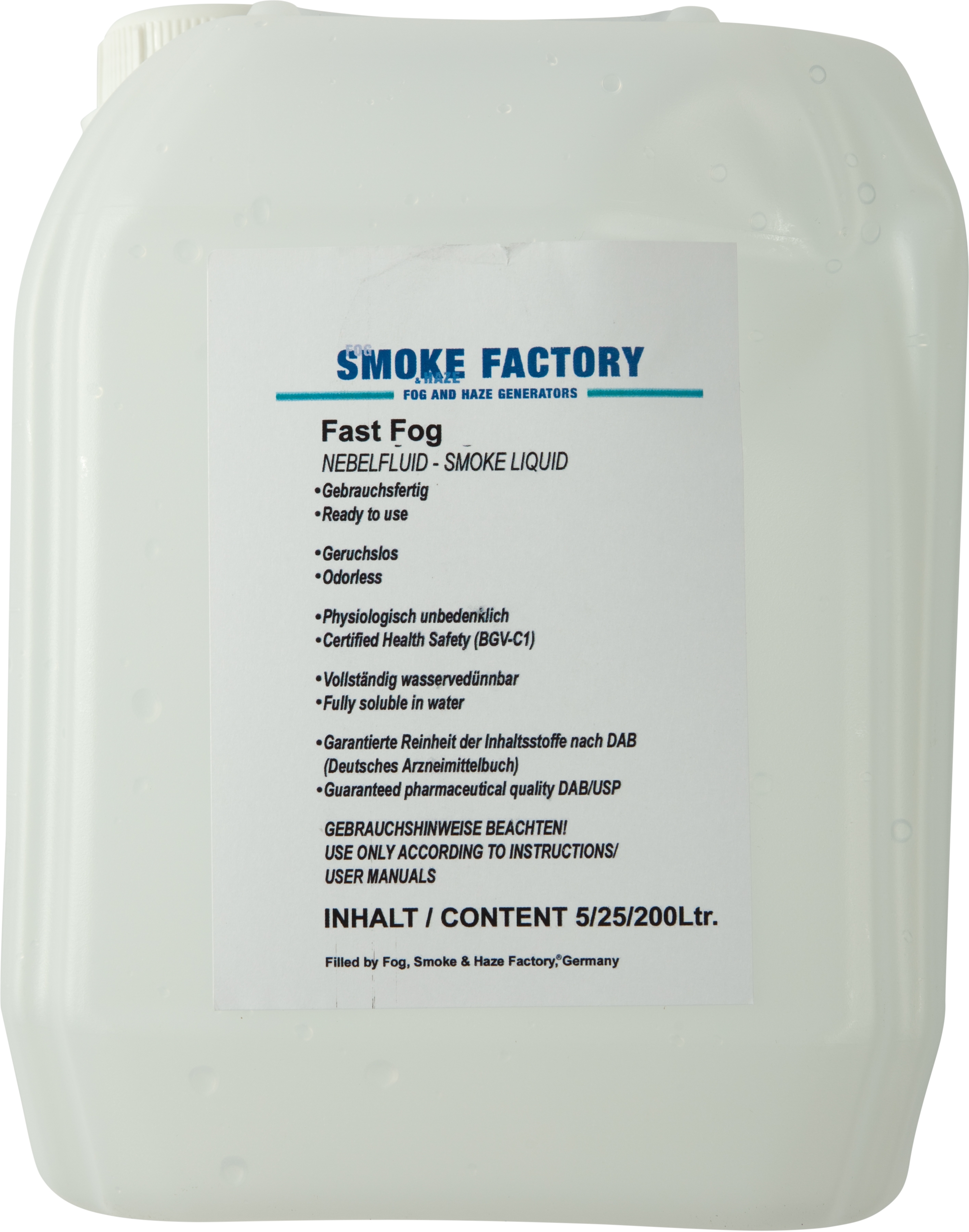 Smoke Factory Nebelfluid Fast-Fog 5l Smoke Factory Nebelfluid Fast-Fog 5l