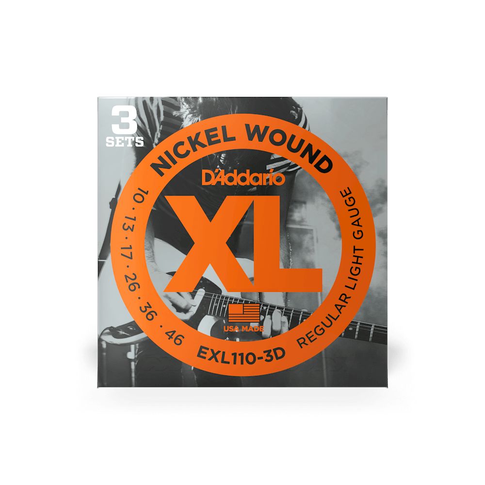 D Addario EXL 110-3D 010-046 Regulat Lights 3 Sets – Bild 1