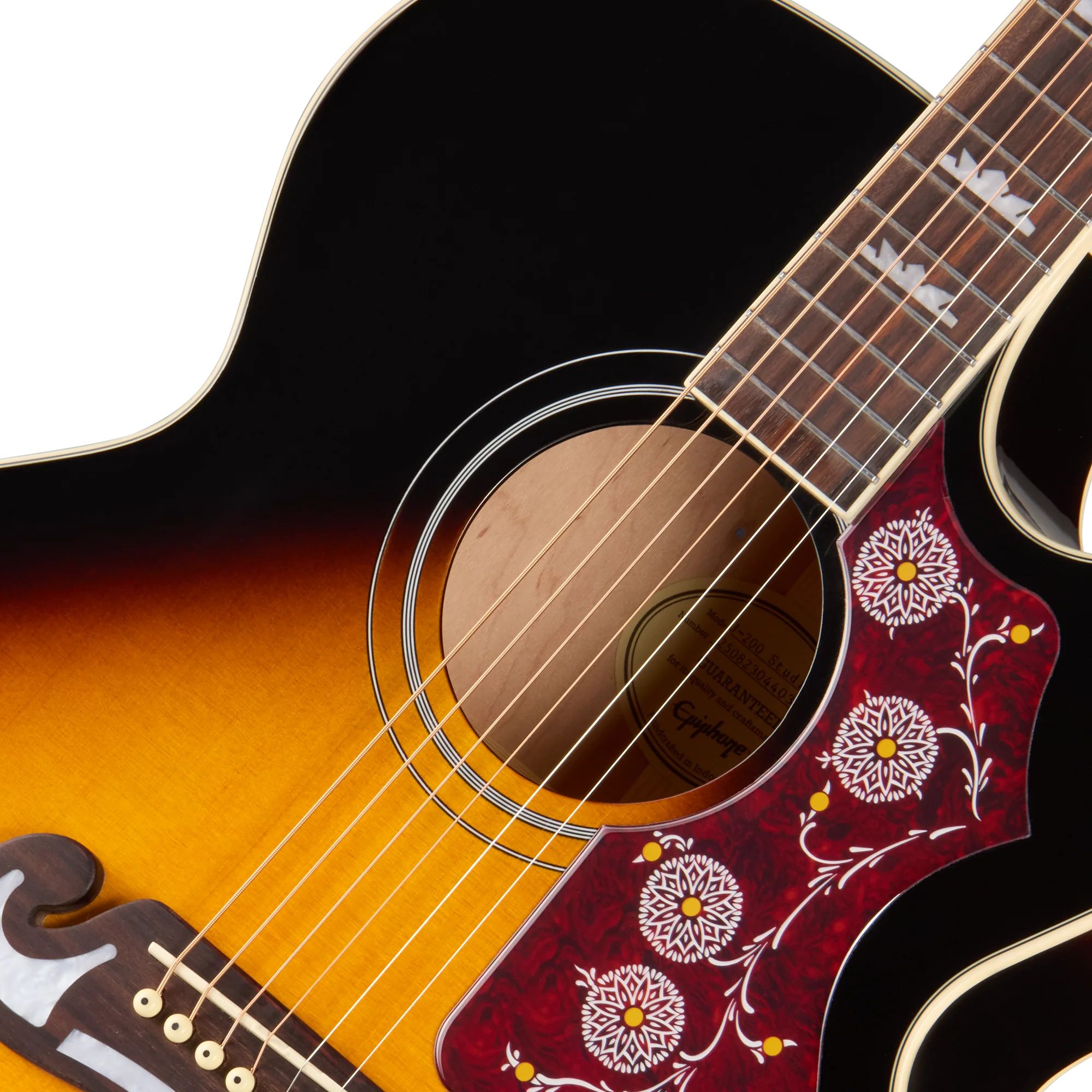 Epiphone J-200 Studio EC Vintage Sunburst – Bild 5