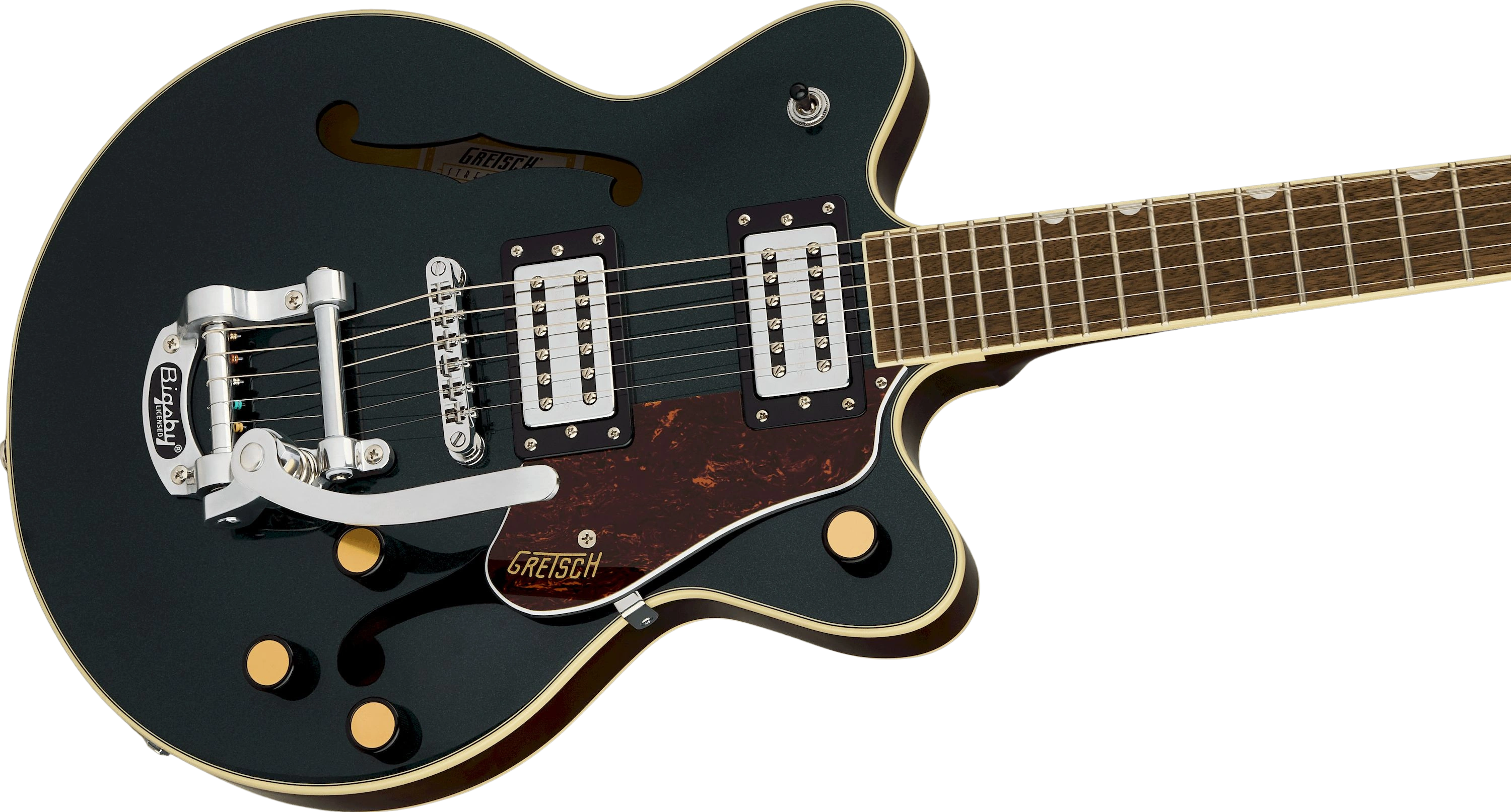 Gretsch G2655T Streamliner Center-Block Jr. Double Cut w. Bigsby Cadillac Green – Bild 3