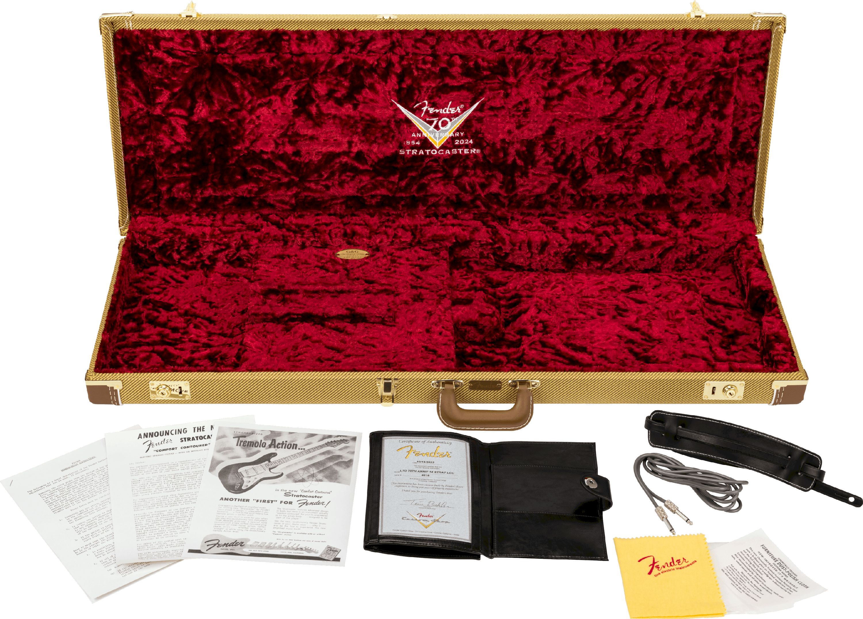 Fender Custom Shop 1954 Limited Edition 70th Anniversary Stratocaster Time Capsule Package Wide-Fade 2-Color Sunburst – Bild 3