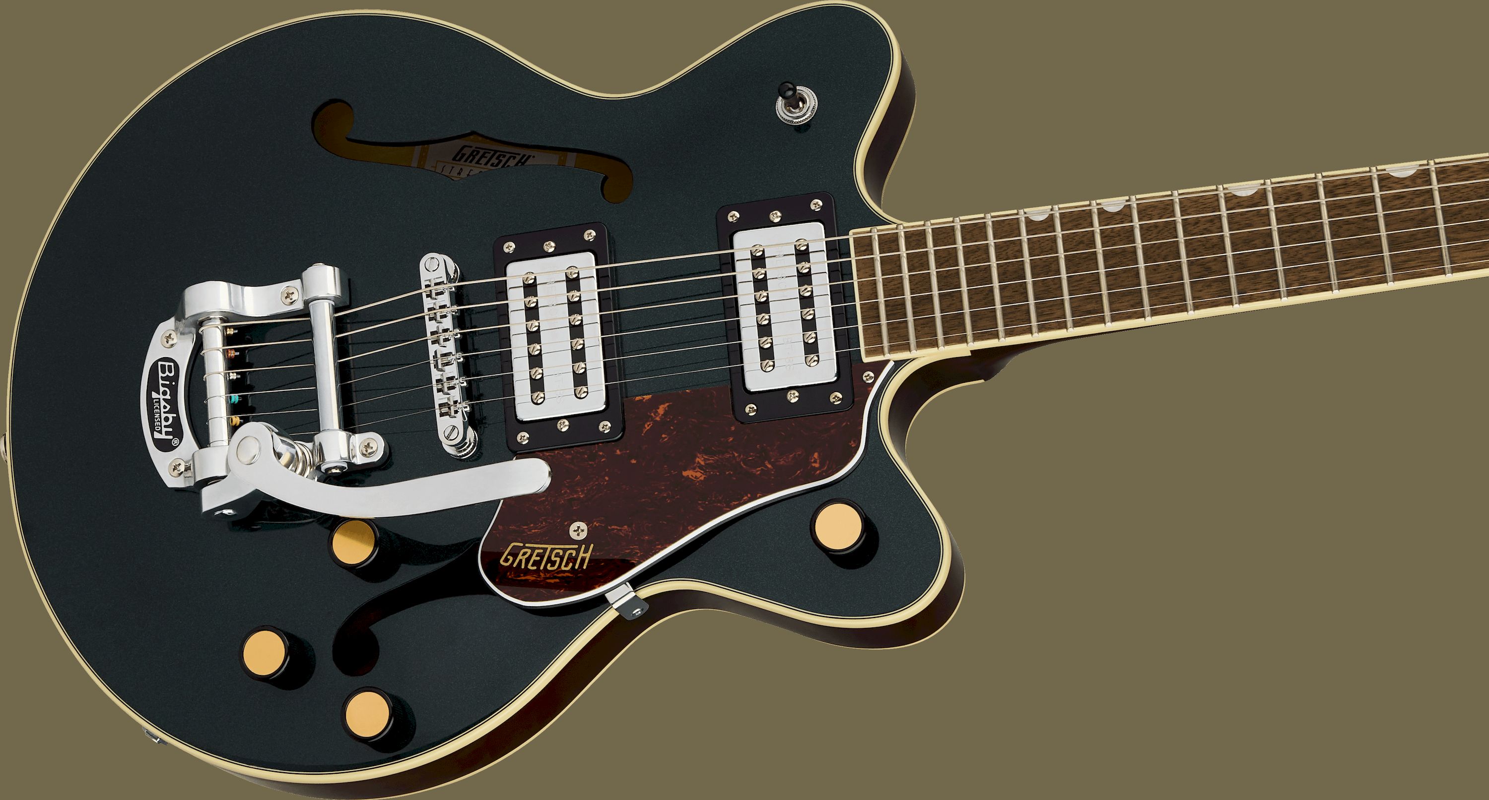 Gretsch G2655T Streamliner Center-Block Jr. Double Cut w. Bigsby Cadillac Green – Bild 3