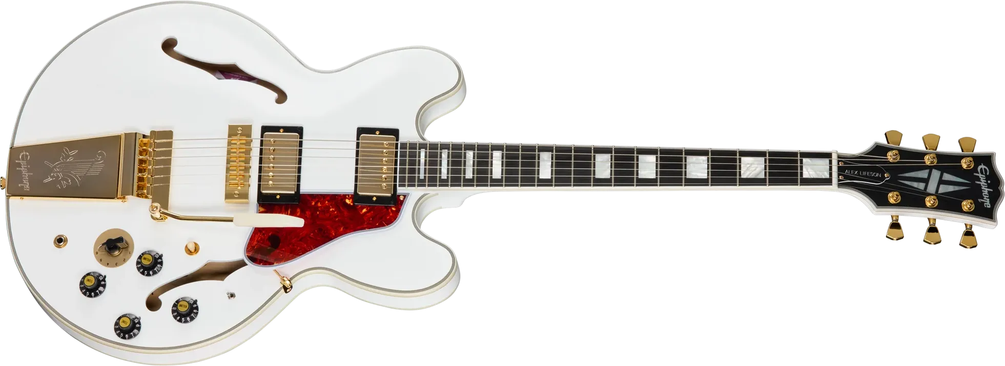 Epiphone ES-355 1976 Reissue Alex Lifeson Alpine White