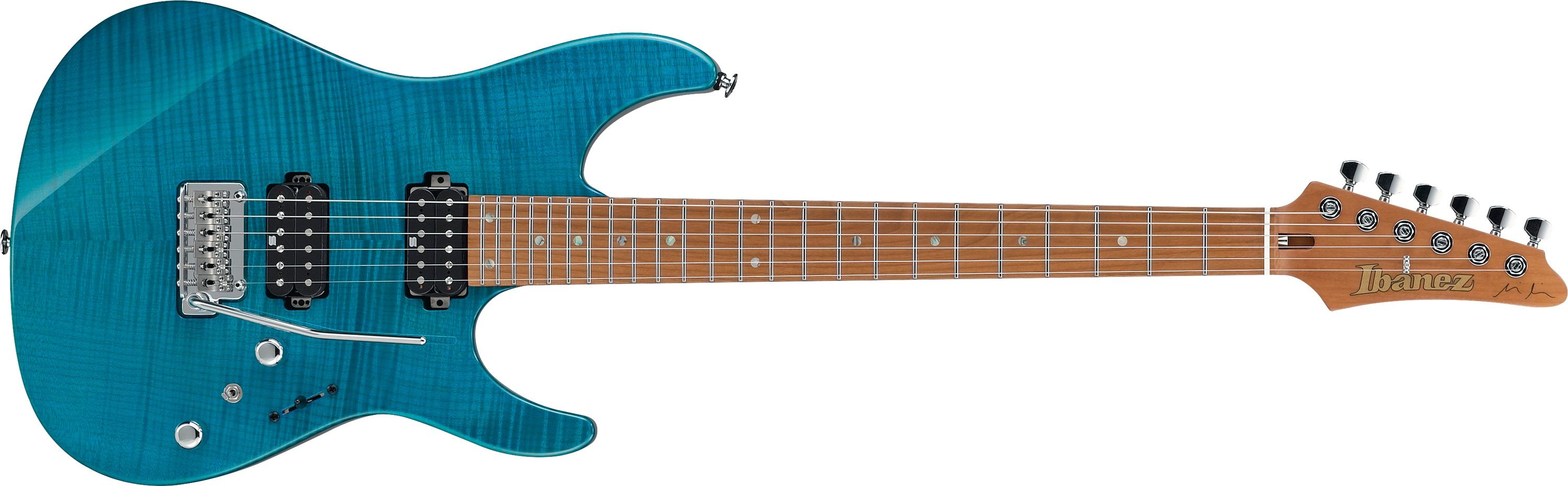Ibanez MM1 Martin Miller Transparent Aqua Blue