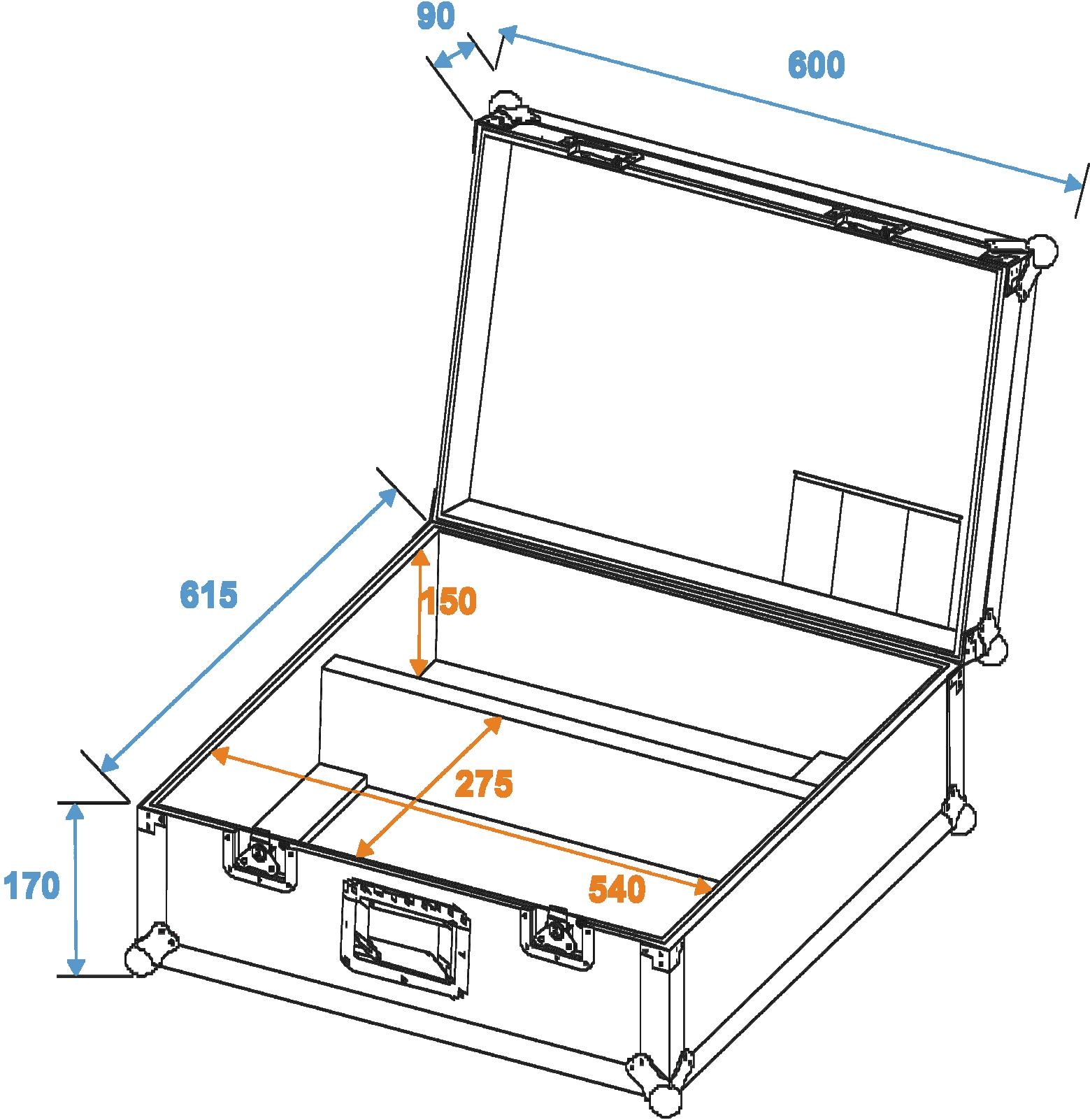 Eurolite TS-150/7/255 Transportcase f.2 Stück – Bild 2