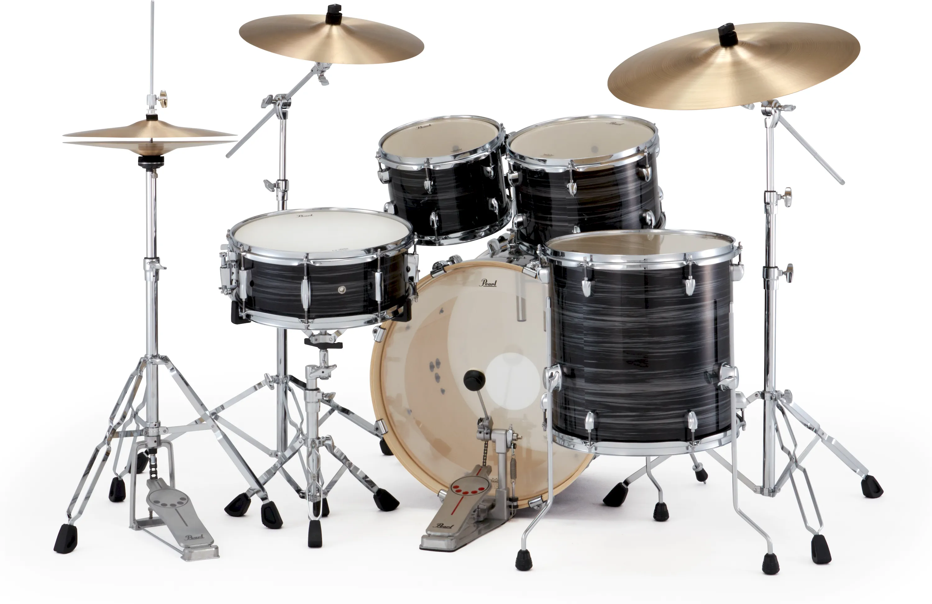 Pearl EXX705NNBR/C778 Export Drumset Graphite Silver Twist/Sabian PX – Bild 2