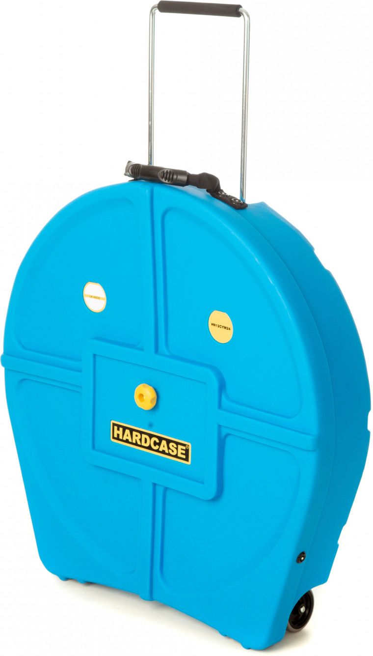 Hardcase HNP9CYM22-LB Cymbal Case Trolley für 9 Becken bis 22" - Light Blue Hardcase HNP9CYM22-LB Cymbal Case Trolley für 9 Becken bis 22" - Light Blue