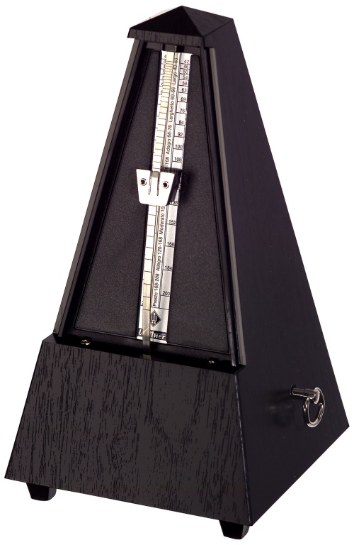 Wittner Taktell Pyramide mit Glocke Schwarz