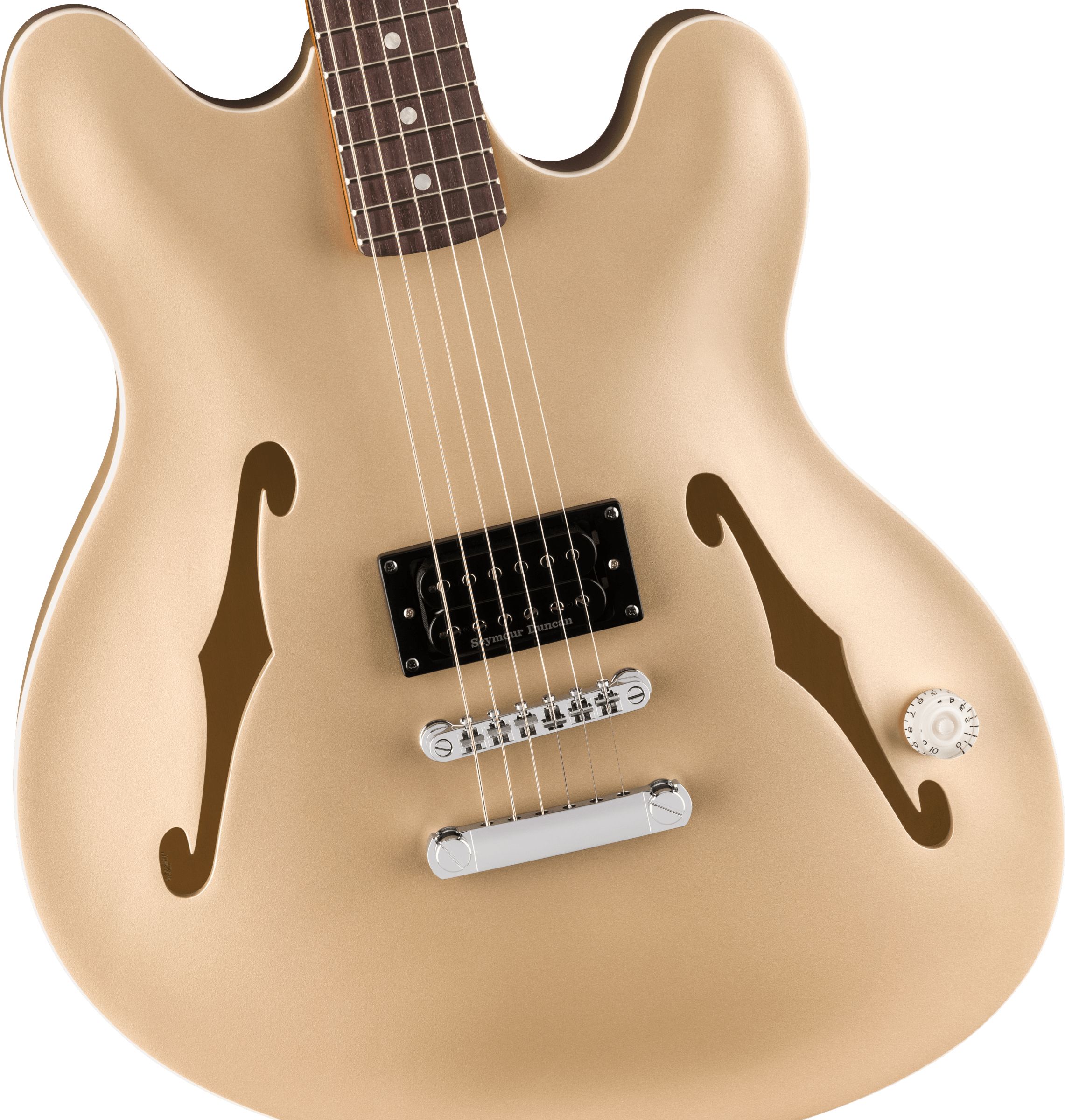 Fender Tom Delonge Starcaster Satin Shoreline Gold