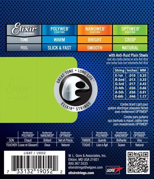 Elixir Optiweb 19057 7-String Light