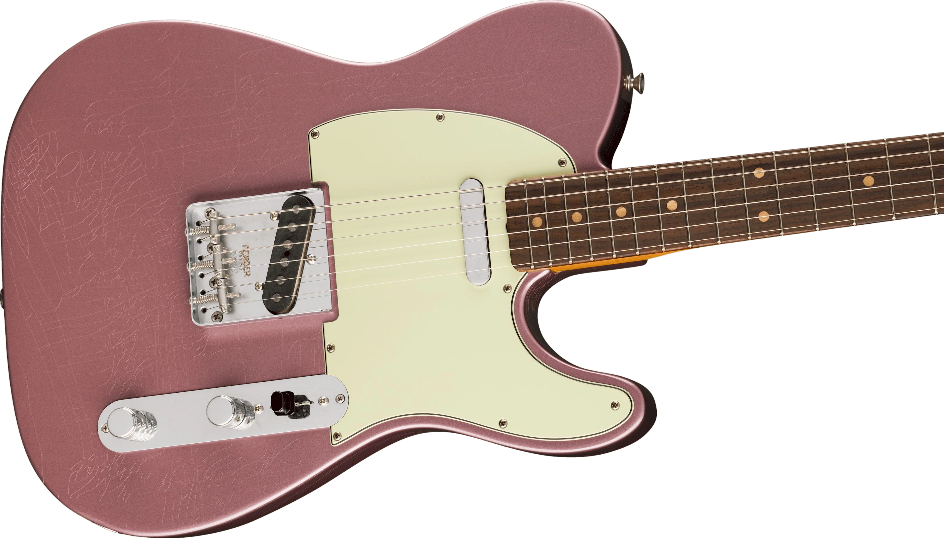 Fender Vintera II Road Worn 60s Telecaster Burgundy Mist Metallic – Bild 3
