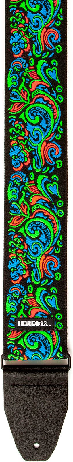 Dunlop Jimi Hendrix Blacklight Gurt Love Drops Blue JH27 – Bild 3