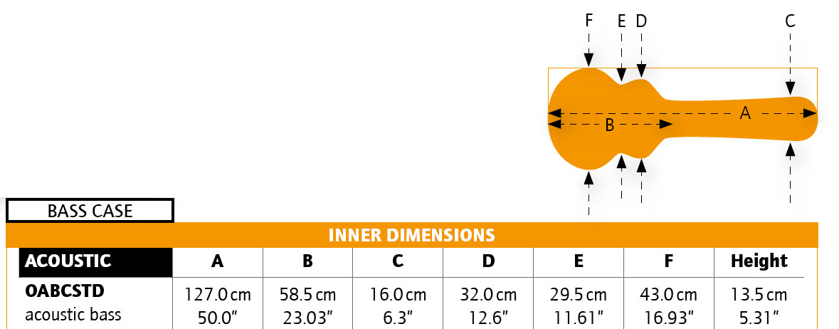 Ortega OABCSTD case for acoustic bass – Bild 3