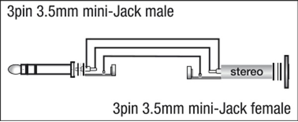 DAP Adapter XGA08 MiniKL/f-MiniKL/f 90° XCALIBER