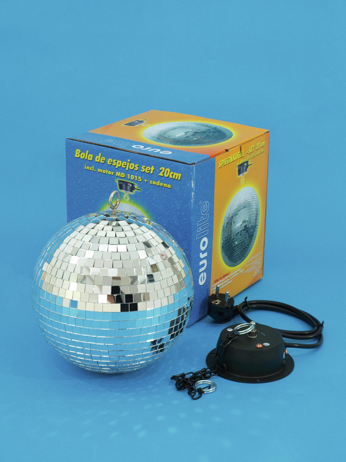 Eurolite mirror ball 20cm, motor MD-1015 Eurolite mirror ball 20cm, motor MD-1015