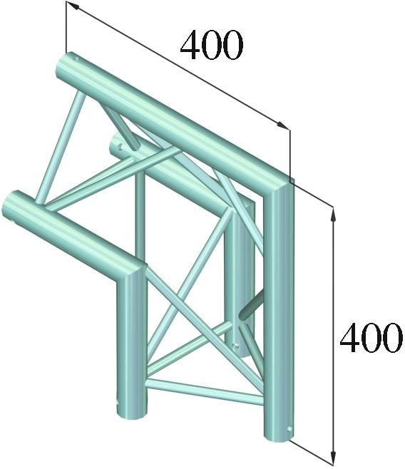 Alutruss DECOLOCK DQ3-PAC24 2-Weg Ecke 90° – Bild 2