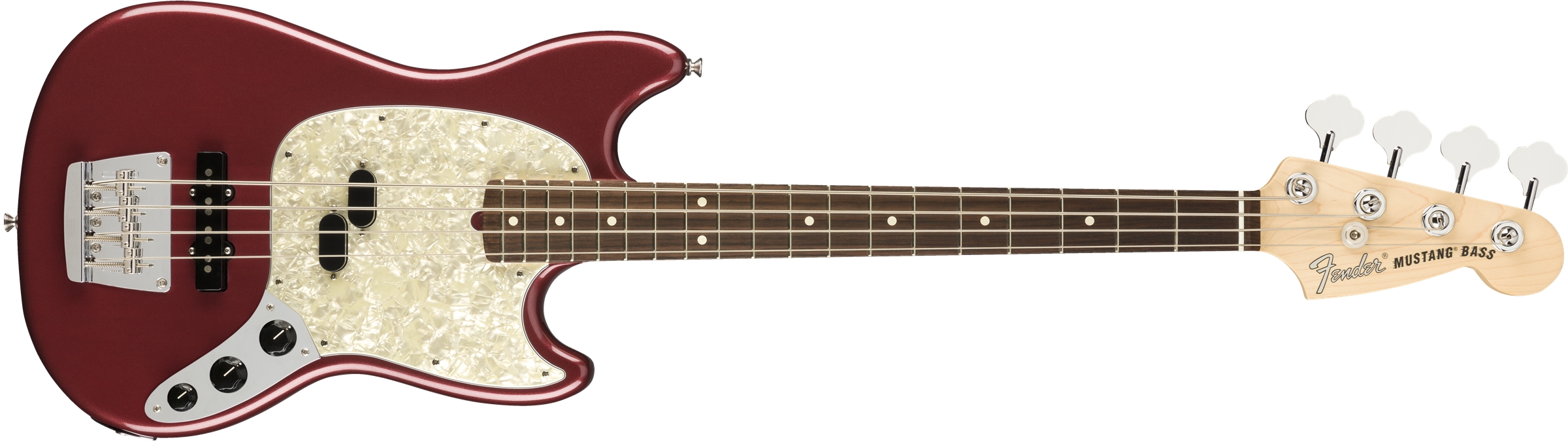 Fender American Performer Mustang Bass Aubergine/RW