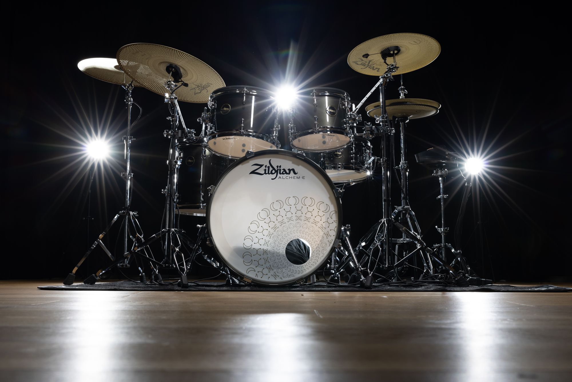 Zildjian ZIZAGEX Alchem-E Gold EX - Black Gold Foundry Shimmer