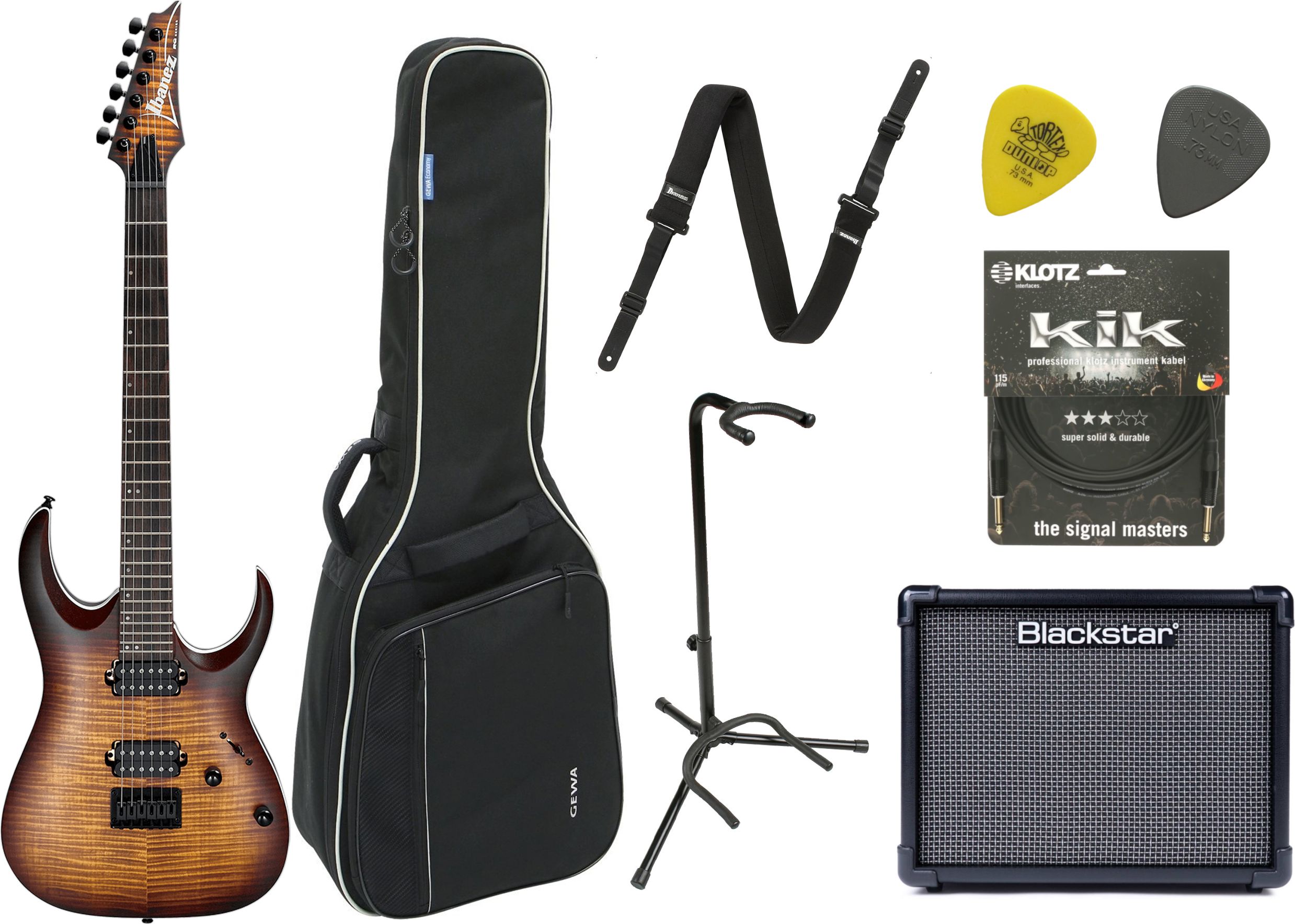 Ibanez RGA 42 FM Dragon Eye Burst Starterset – Bild 1