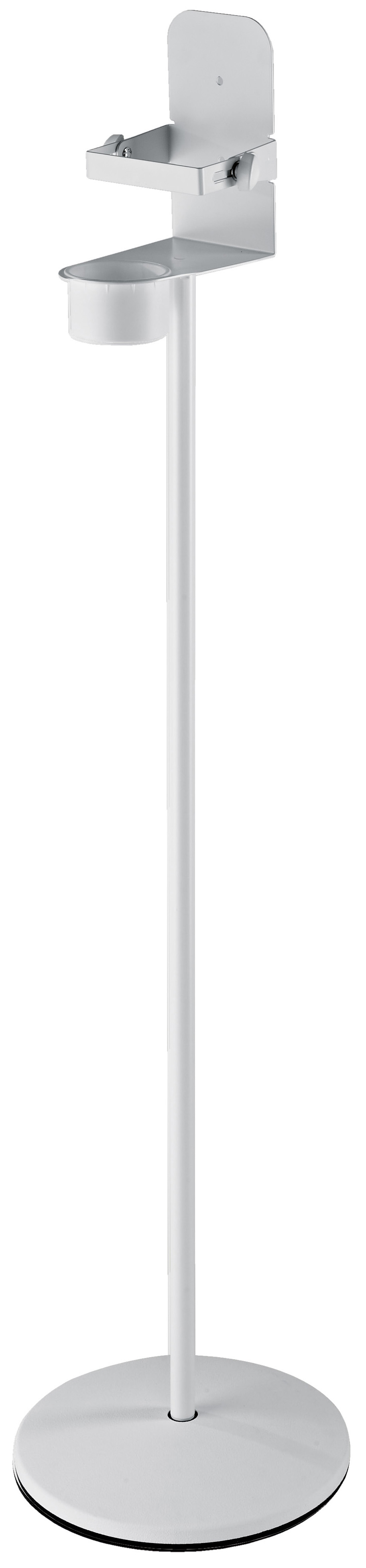 K&M 80310 Desinfektionsmittelständer mit Klemmbügel reinweiß – Bild 2