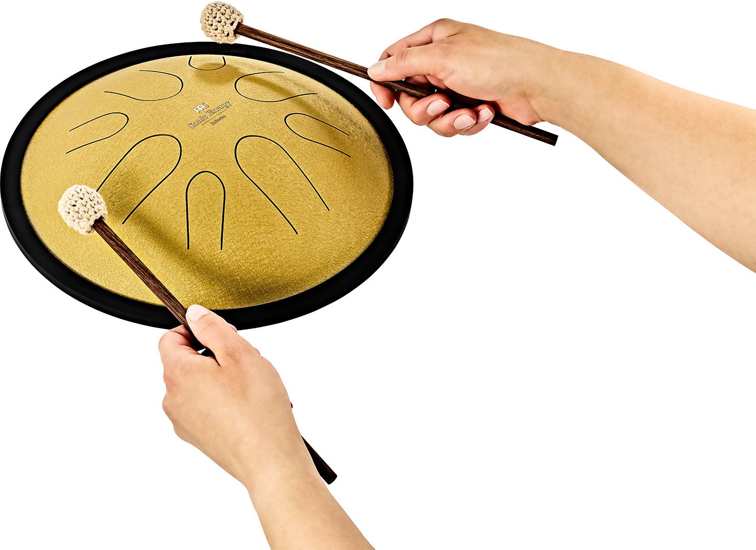 Meinl CSTD3G Sonic Energy Compact Steel Tongue Drum D-Moll 10"/432hz Gold – Bild 5