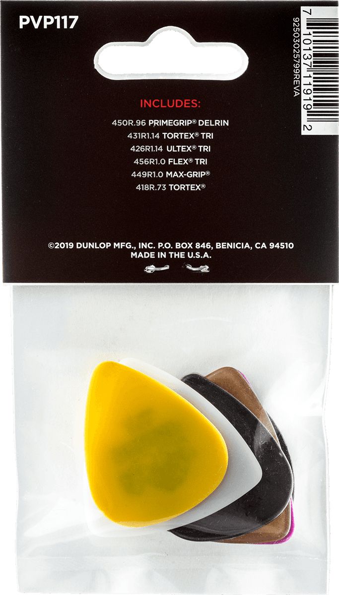 Dunlop Variety Pack Plektren Bass Player's 6er Pack – Bild 2