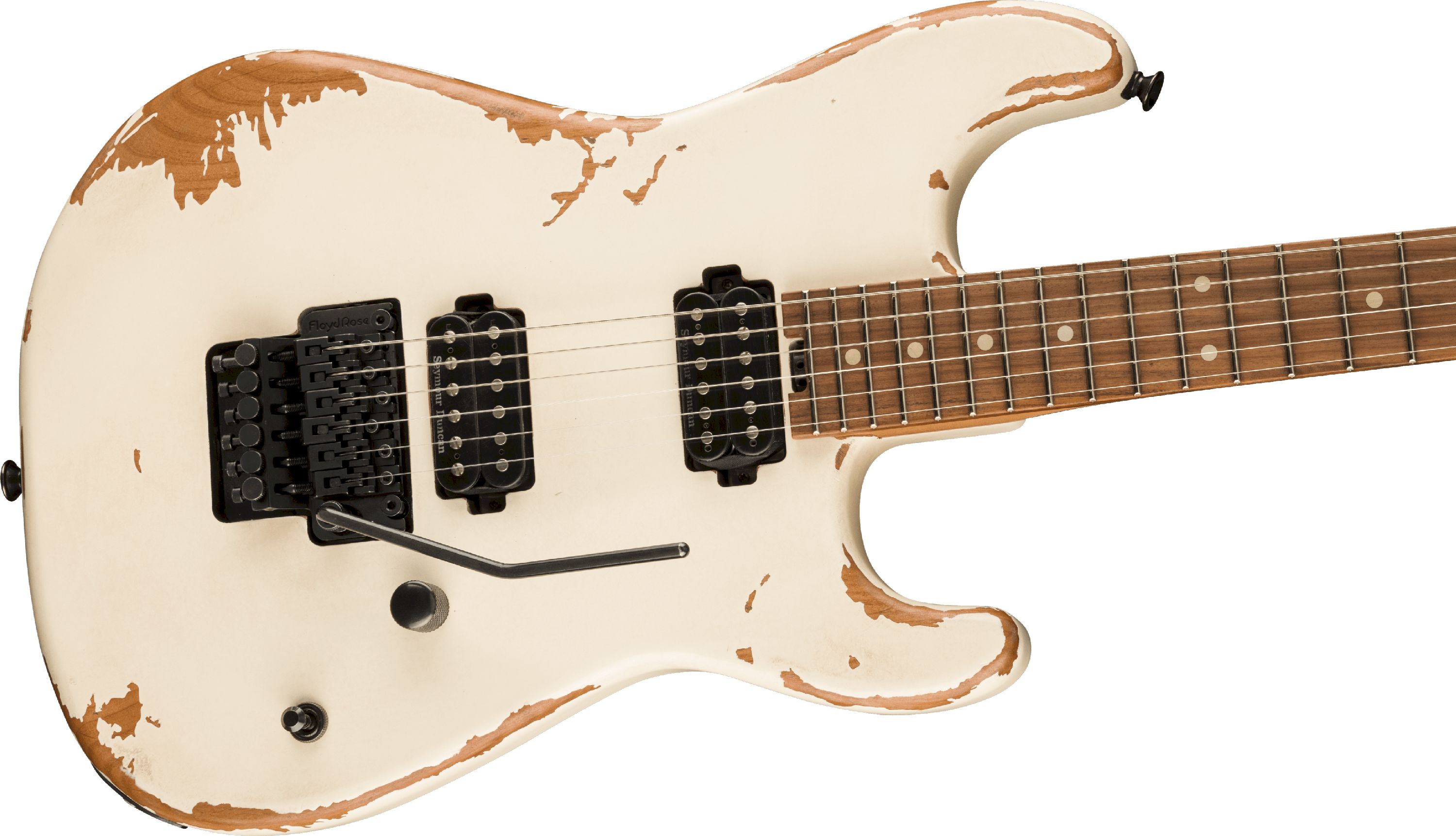 Charvel Pro-Mod Relic San Dimas Style 1 HH FR Weathered White/PF (Retoure)