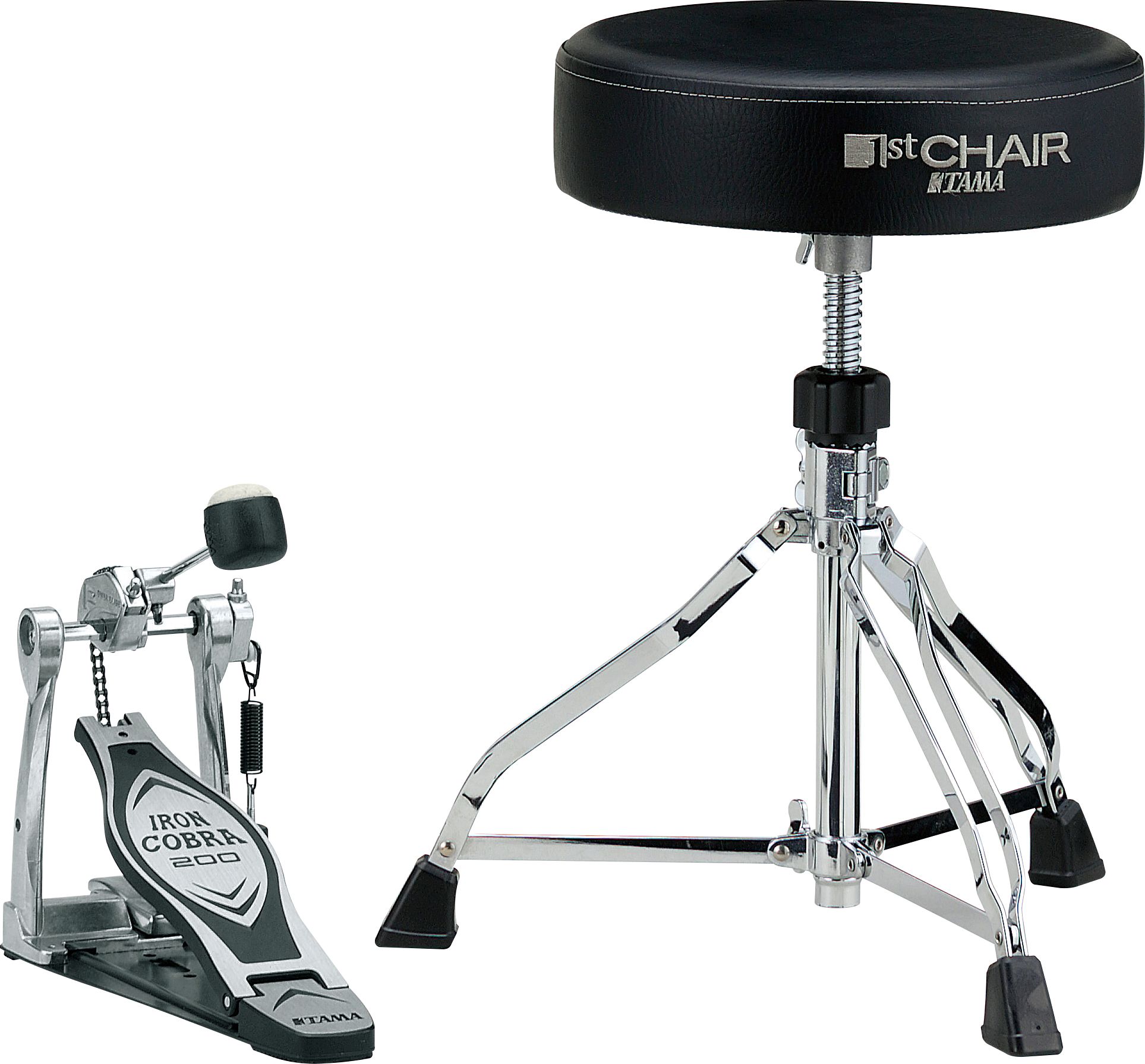 Tama Iron Cobra 200 + 1st Chair Throne Roundseat Add On Bundle