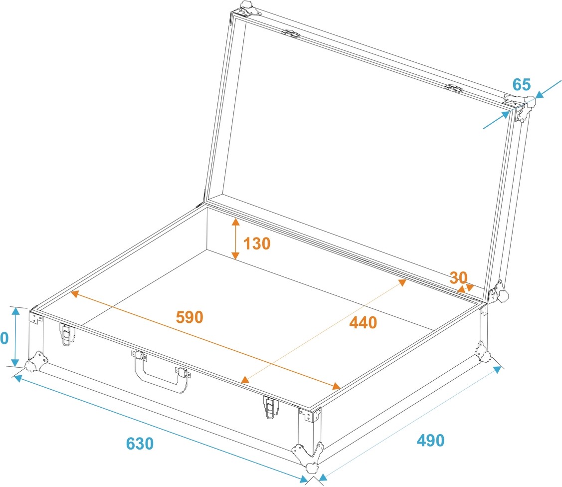 ROADINGER Universal-Koffer-Case Pick 62x47x19cm – Bild 5