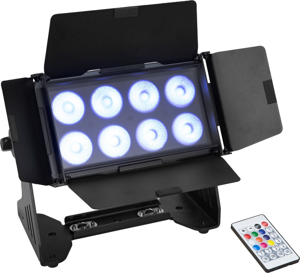 Eurolite Multiflood Set 4x Multiflood IP 8x10W RGBW Wash + Case – Bild 2