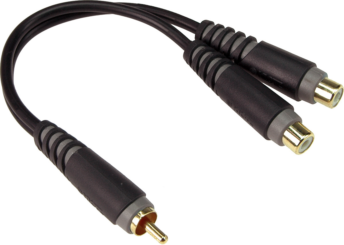 Klotz AYU-9 1x Cinch Stecker - 2x Cinch Buchse