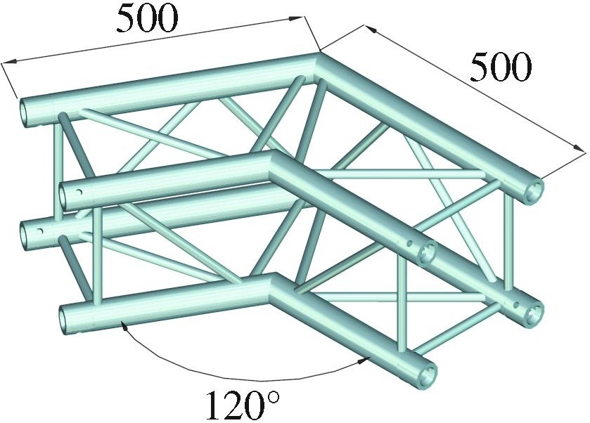 Alutruss QUADLOCK 6082C-22 2-Wege-Ecke 120° – Bild 3
