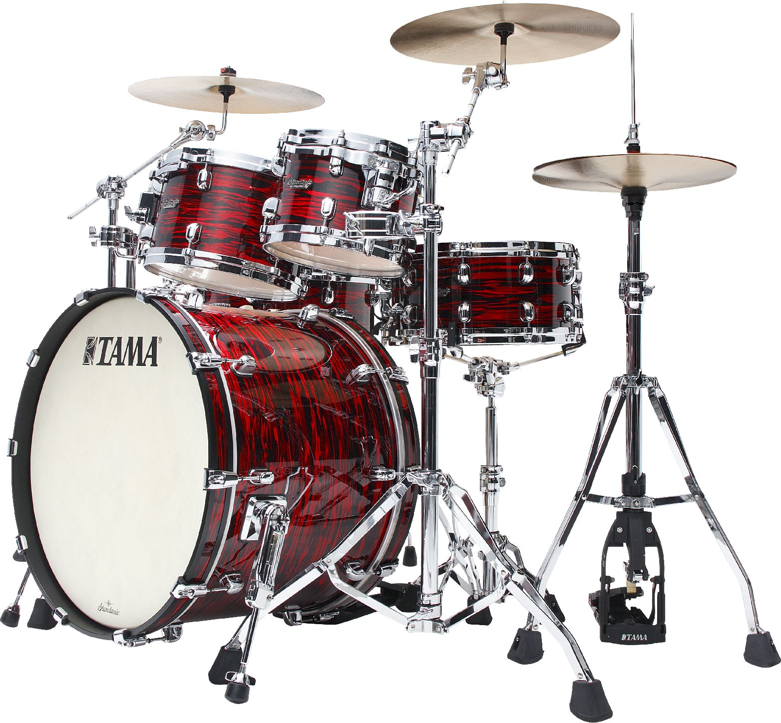Tama MR42TZS-ROY Starclassic Maple Shell Set 4tlg. - Red Oyster/Chrome