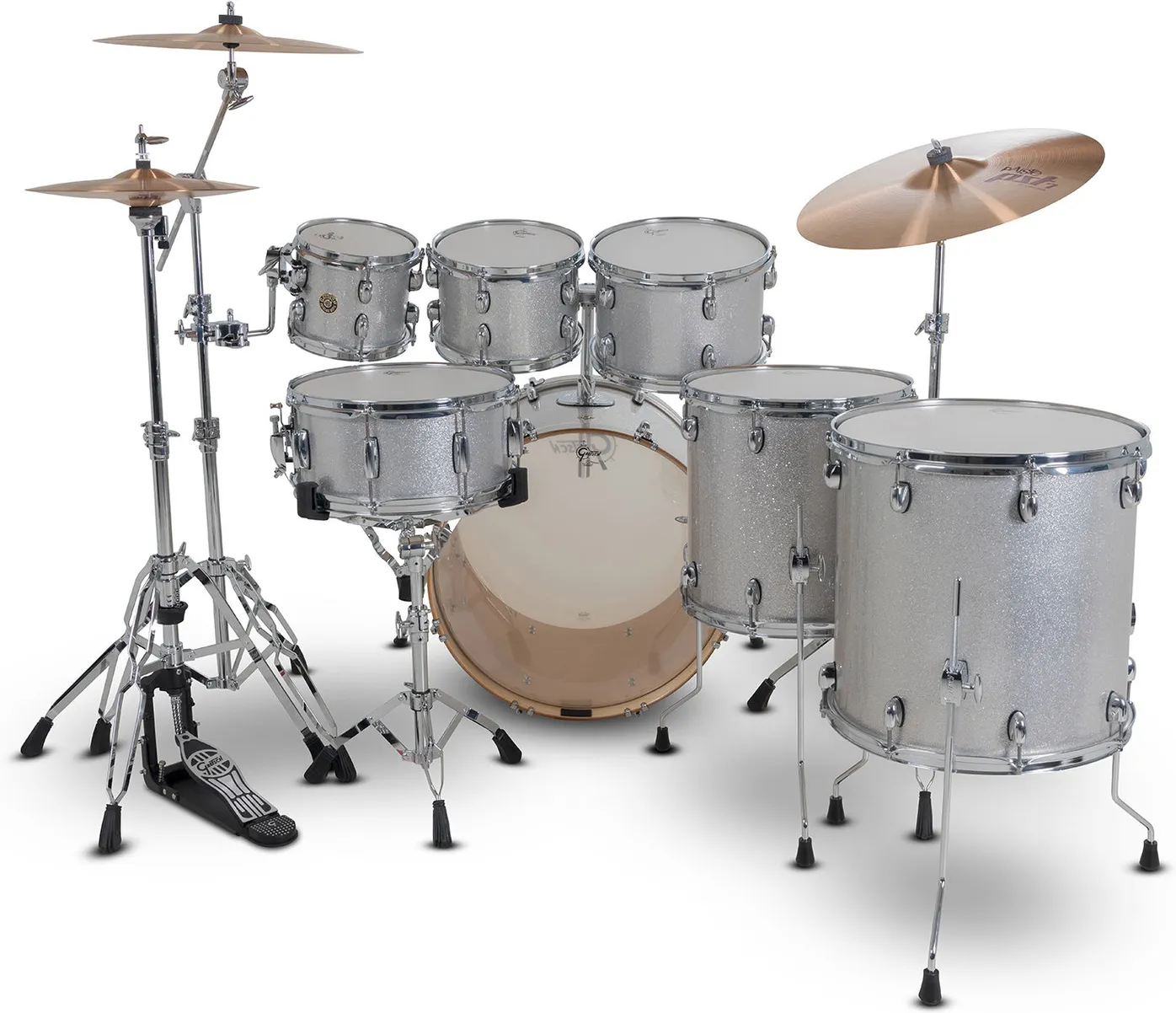 Gretsch GR815.048 Catalina Maple Shell Pack - Silver Sparkle (8"/10"/12"/14"/16"/22"/14"x6,5") – Bild 4